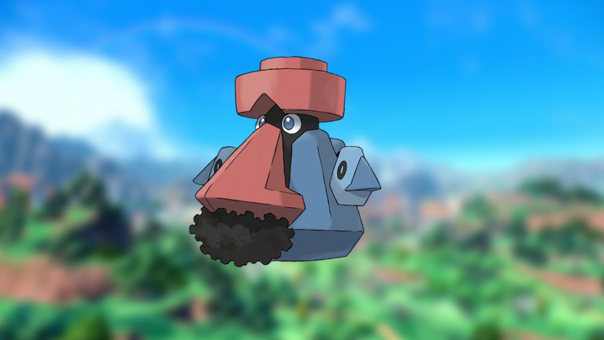 Probopass on a Pokemon Scarlet & Violet Paldea background